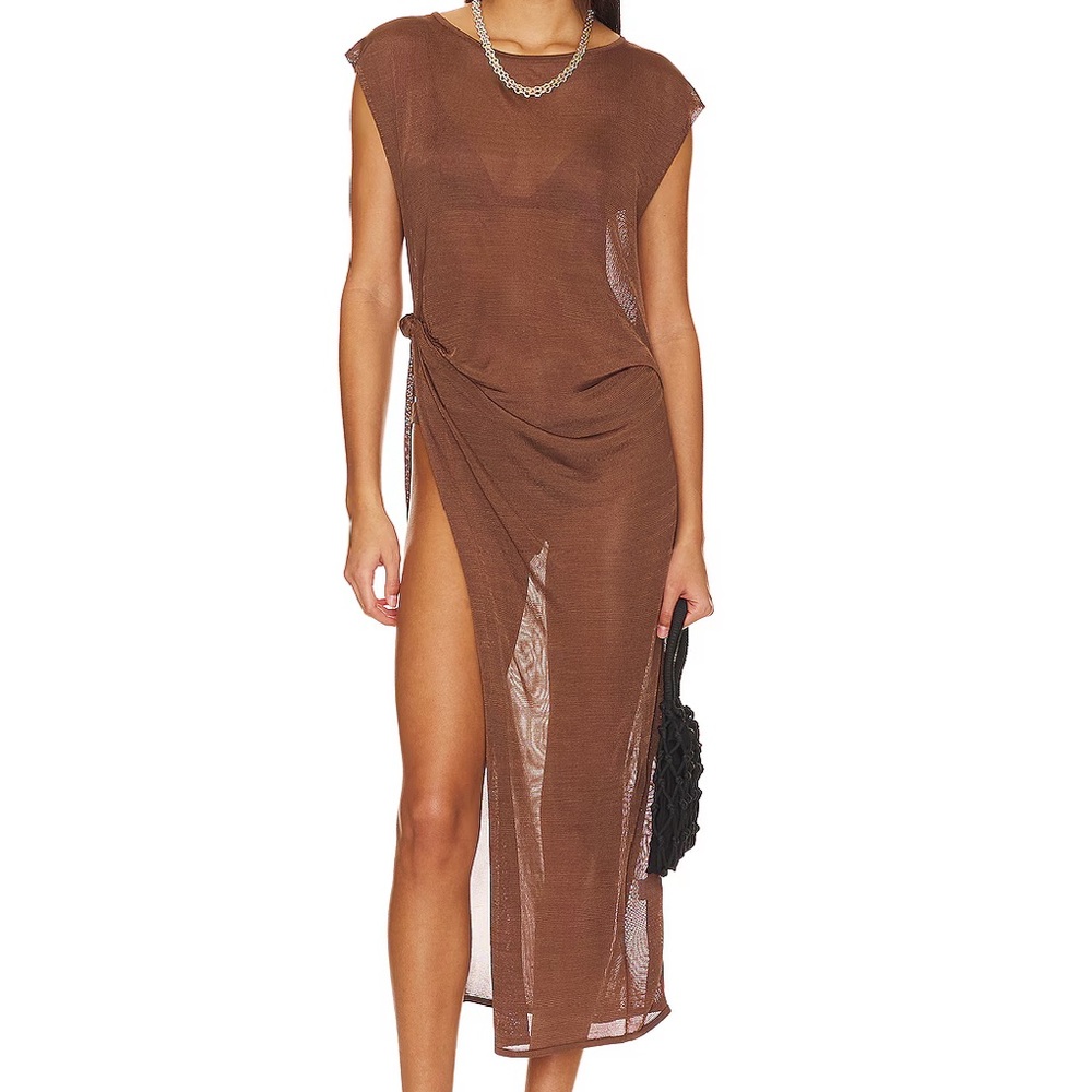 Asta Resort Pevero Dress in Chocolate, Size: S
